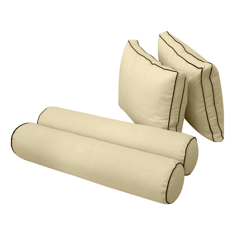 Model-1 FULL SIZE Bolster & Back Pillow Cushion Outdoor SLIP COVER ONLY