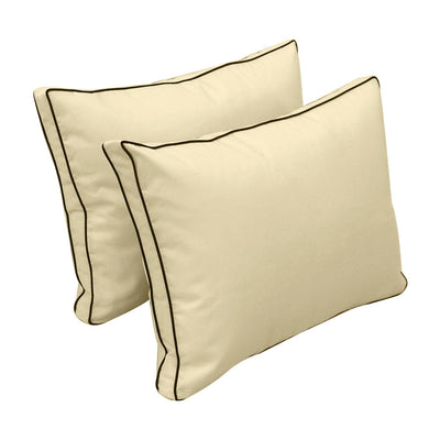 Model-1 FULL SIZE Bolster & Back Pillow Cushion Outdoor SLIP COVER ONLY