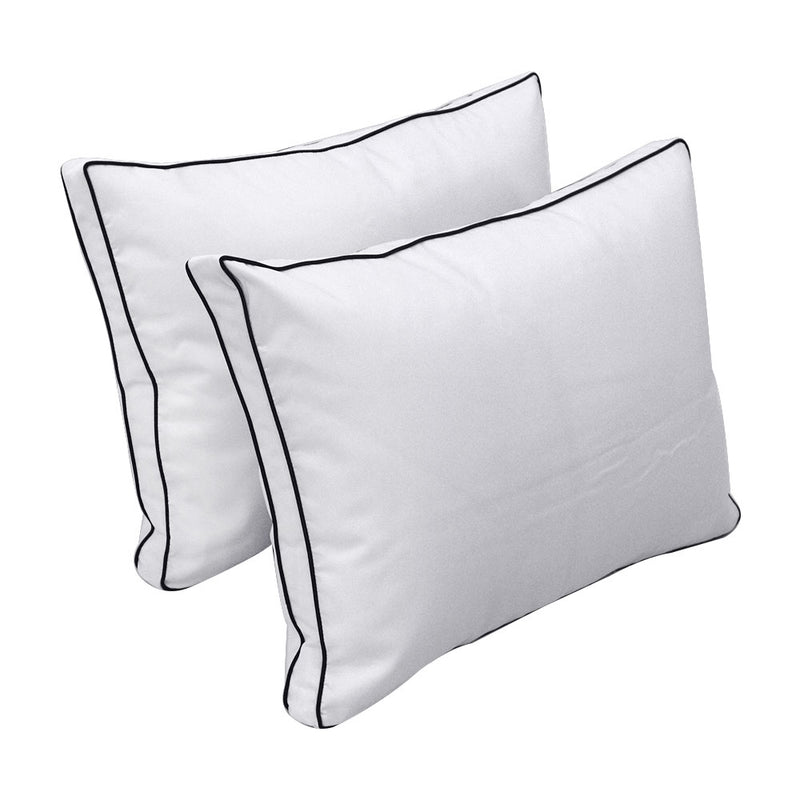 Model-1 FULL SIZE Bolster & Back Pillow Cushion Outdoor SLIP COVER ONLY