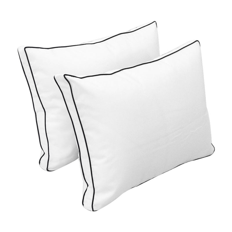 Model-1 FULL SIZE Bolster & Back Pillow Cushion Outdoor SLIP COVER ONLY