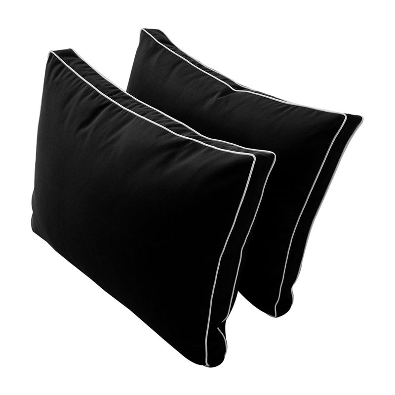 Model-1 FULL SIZE Bolster & Back Pillow Cushion Outdoor SLIP COVER ONLY