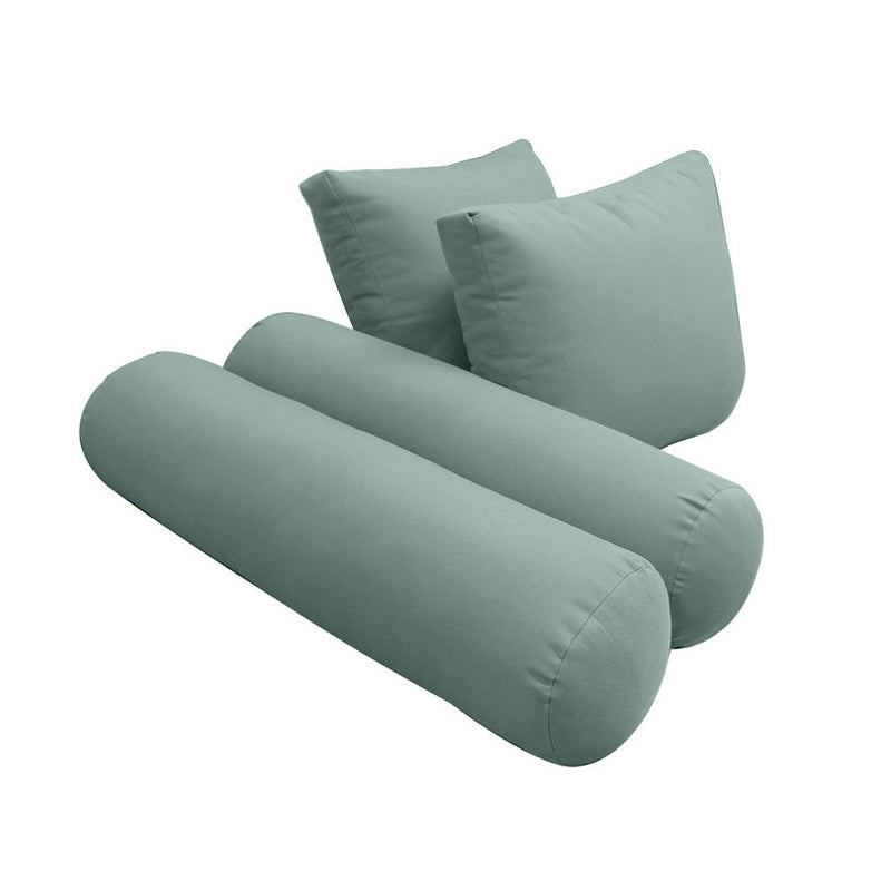 Model-1 FULL SIZE Bolster & Back Pillow Cushion Outdoor SLIP COVER ONLY