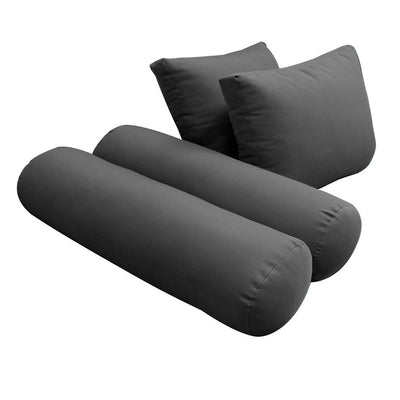 Model-1 FULL SIZE Bolster & Back Pillow Cushion Outdoor SLIP COVER ONLY