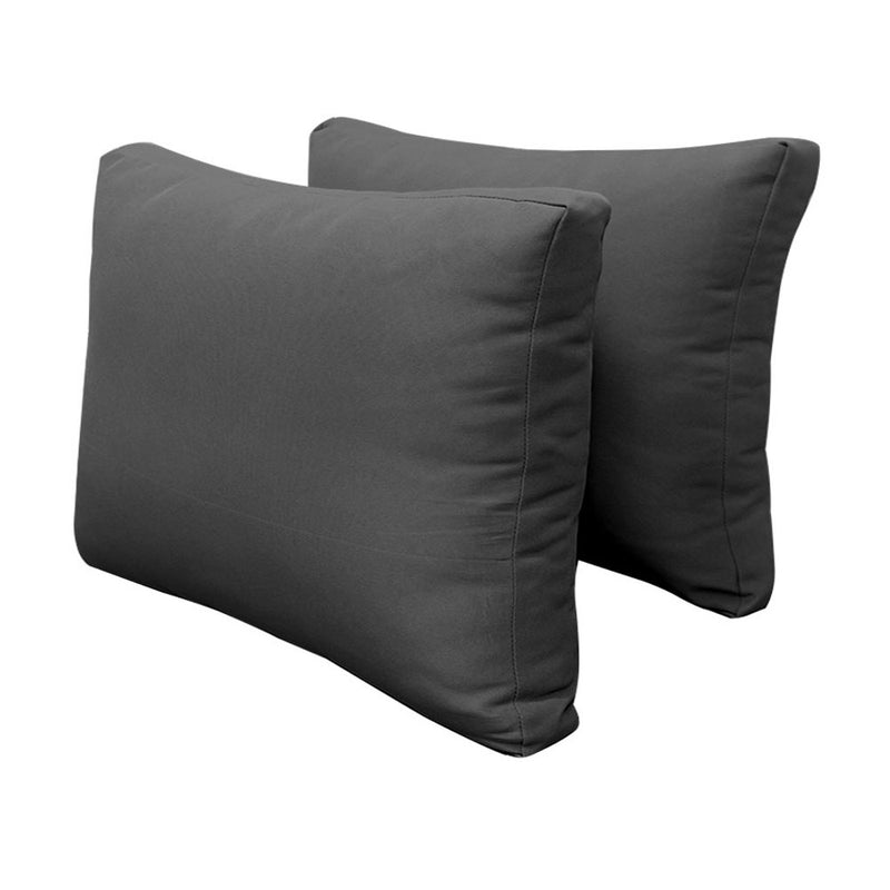 Model-1 FULL SIZE Bolster & Back Pillow Cushion Outdoor SLIP COVER ONLY