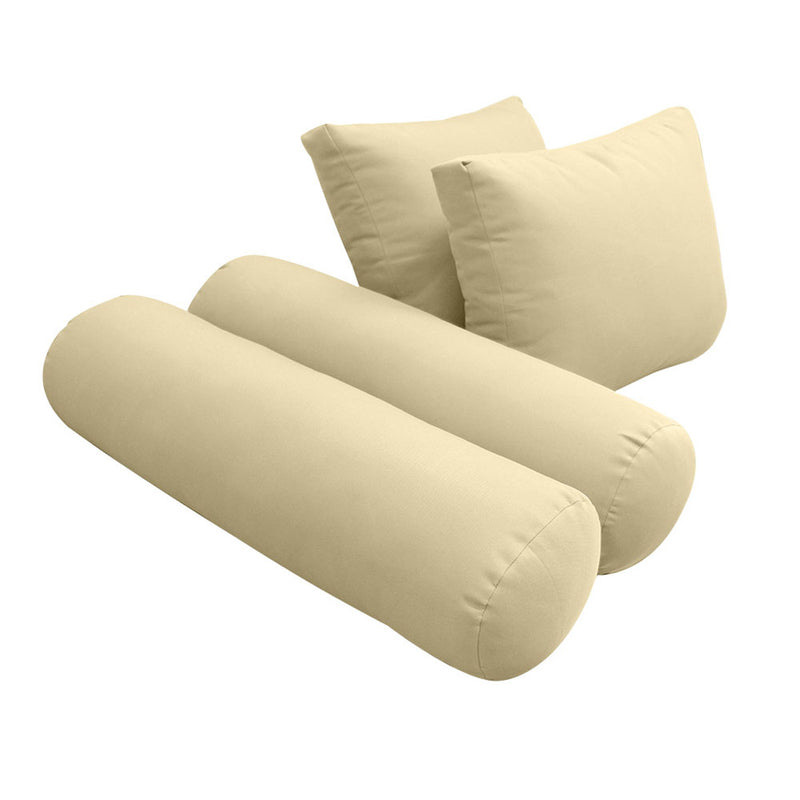 Model-1 CRIB SIZE Bolster & Back Pillow Cushion Outdoor SLIP COVER ONLY