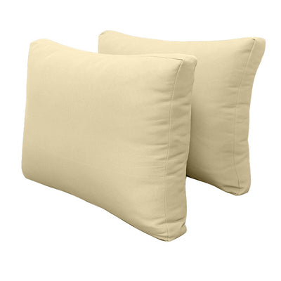 Model-1 FULL SIZE Bolster & Back Pillow Cushion Outdoor SLIP COVER ONLY