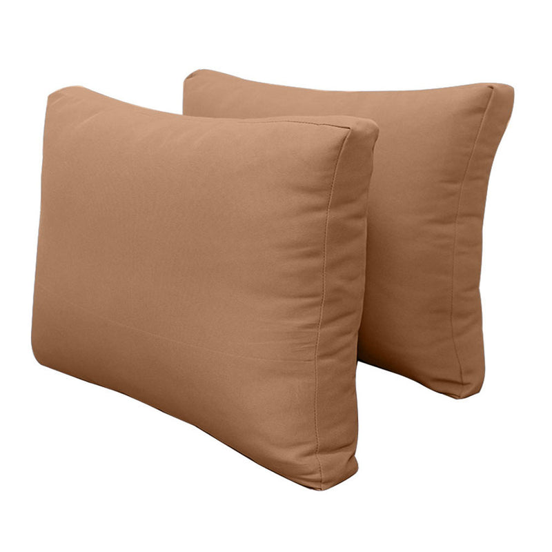 Model-1 FULL SIZE Bolster & Back Pillow Cushion Outdoor SLIP COVER ONLY