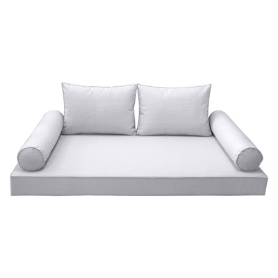 Model-1 Queen Size (80" x 60" x 6") Outdoor Daybed Mattress Bolster Backrest Cushion Pillow |COVERS ONLY|