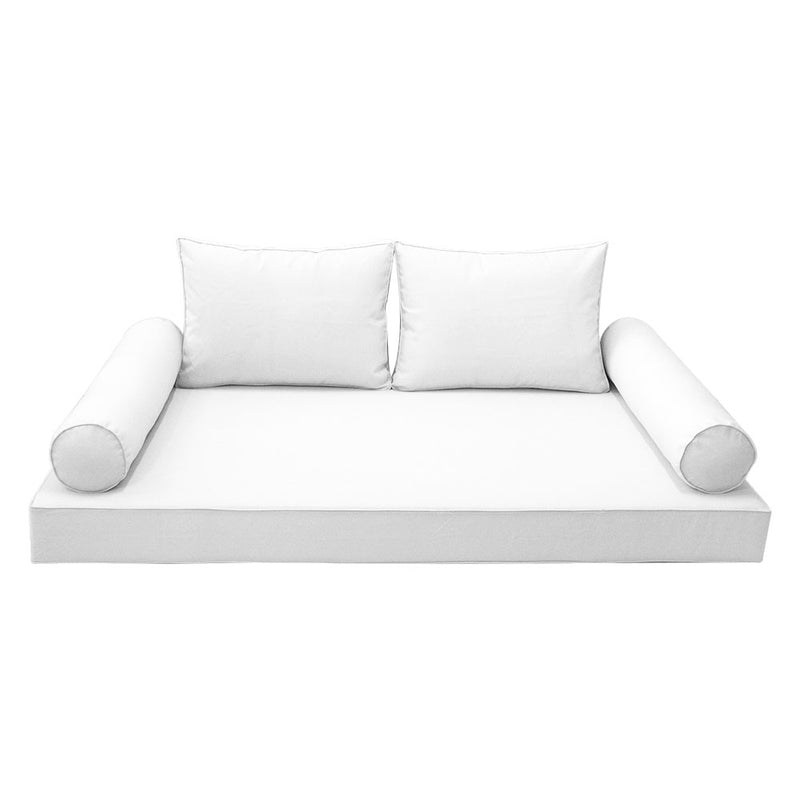 Model-1 Full Size (75" x 54" x 6") Outdoor Daybed Mattress Bolster Backrest Cushion Pillow |COVERS ONLY|