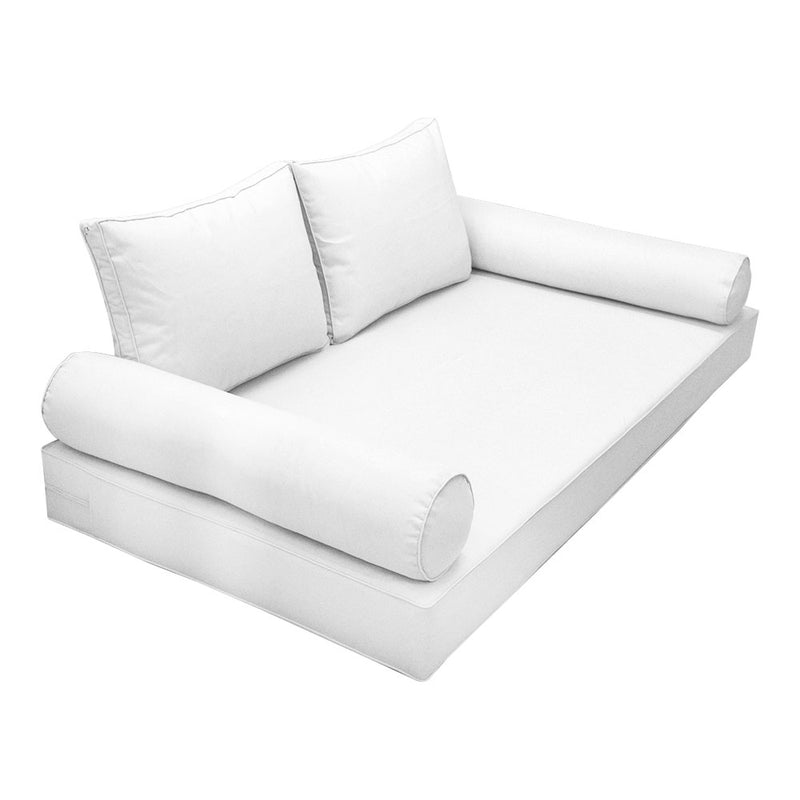 Model-1 Queen Size (80" x 60" x 6") Outdoor Daybed Mattress Bolster Backrest Cushion Pillow |COVERS ONLY|