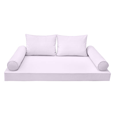 Model-1 Full Size (75" x 54" x 6") Outdoor Daybed Mattress Bolster Backrest Cushion Pillow |COVERS ONLY|