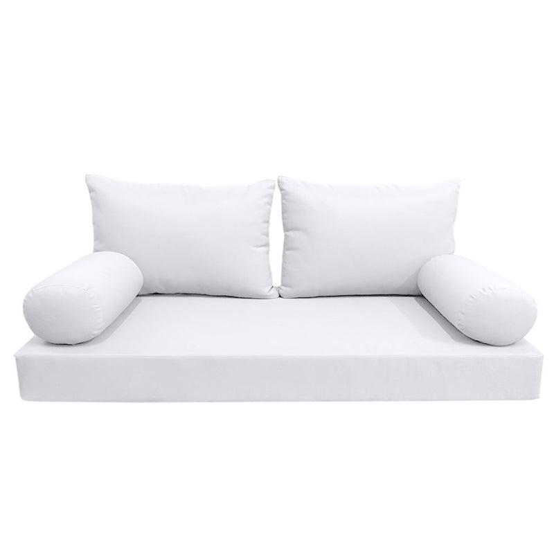 Model-2 Twin-XL Size (80" x 39" x 6") Outdoor Daybed Mattress Bolster Backrest Cushion Pillow |COVERS ONLY|