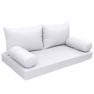 Model-2 Twin Size (75" x 39" x 6") Outdoor Daybed Mattress Bolster Backrest Cushion Pillow |COVERS ONLY|