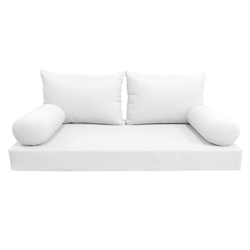 Model-2 Twin Size (75" x 39" x 6") Outdoor Daybed Mattress Bolster Backrest Cushion Pillow |COVERS ONLY|