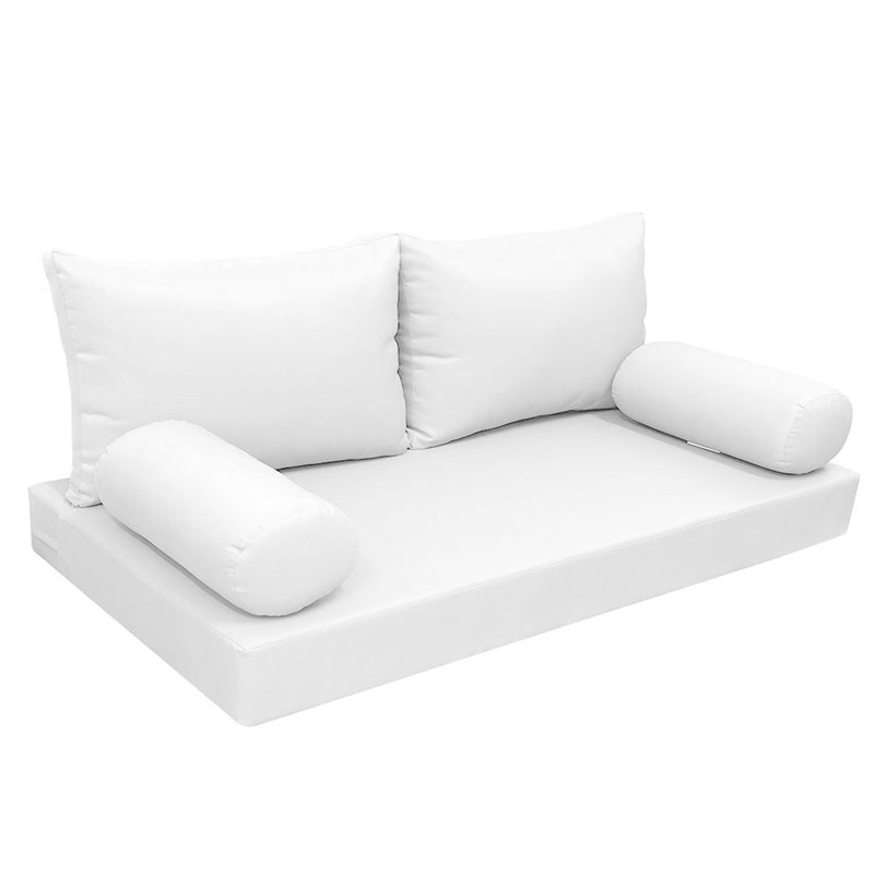 Model-2 Twin-XL Size (80" x 39" x 6") Outdoor Daybed Mattress Bolster Backrest Cushion Pillow |COVERS ONLY|