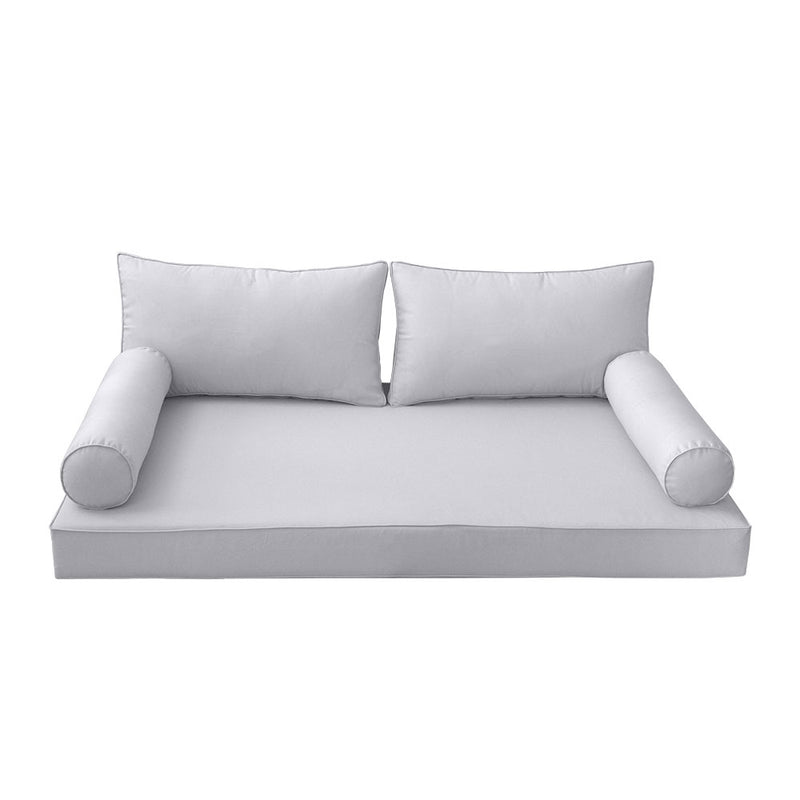 Model-2 Twin-XL Size (80" x 39" x 6") Outdoor Daybed Mattress Bolster Backrest Cushion Pillow |COVERS ONLY|