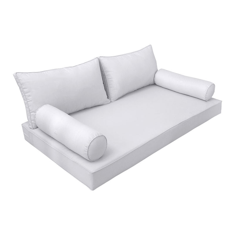 Model-2 Twin Size (75" x 39" x 6") Outdoor Daybed Mattress Bolster Backrest Cushion Pillow |COVERS ONLY|