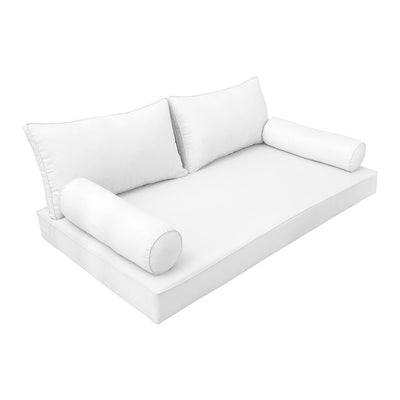 Model-2 Twin Size (75" x 39" x 6") Outdoor Daybed Mattress Bolster Backrest Cushion Pillow |COVERS ONLY|