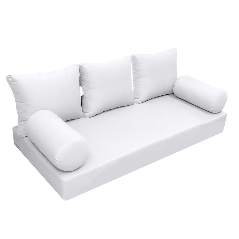 Model-3 Twin Size (75" x 39" x 6") Outdoor Daybed Mattress Bolster Backrest Cushion Pillow |COVERS ONLY|