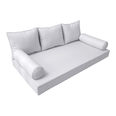 Model-3 Twin Size (75" x 39" x 6") Outdoor Daybed Mattress Bolster Backrest Cushion Pillow |COVERS ONLY|