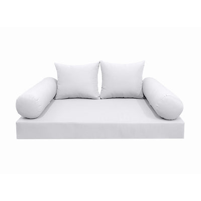 Model-4 Full Size (75" x 54" x 6") Outdoor Daybed Mattress Bolster Backrest Cushion Pillow |COVERS ONLY|