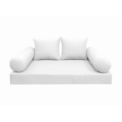 Model-4 Full Size (75" x 54" x 6") Outdoor Daybed Mattress Bolster Backrest Cushion Pillow |COVERS ONLY|