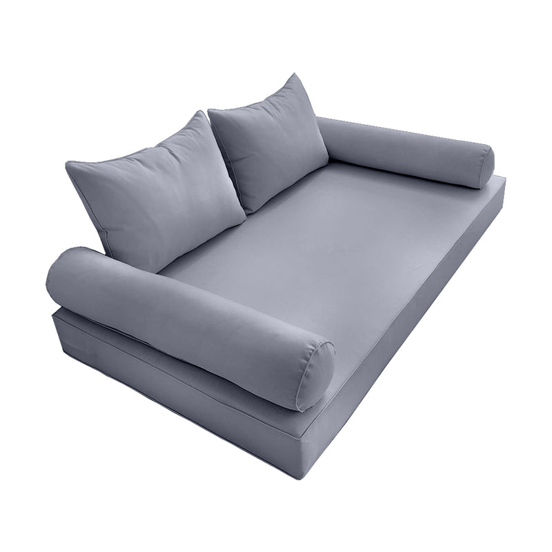 Model-4 Queen Size (80" x 60" x 6") Outdoor Daybed Mattress Bolster Backrest Cushion Pillow |COVERS ONLY|