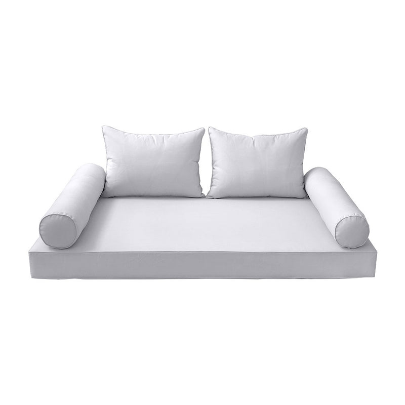 Model-4 Twin Size (75" x 39" x 6") Outdoor Daybed Mattress Bolster Backrest Cushion Pillow |COVERS ONLY |