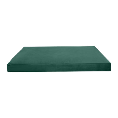 Model V6 - Velvet Indoor Daybed Mattress Bolster Pillow |COVERS ONLY|