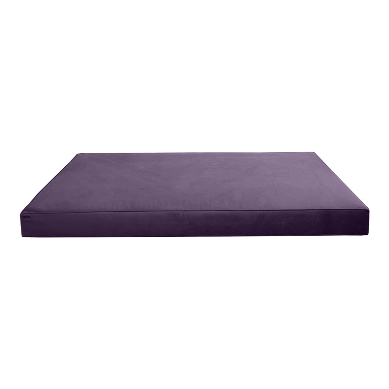 Model V5 - Velvet Indoor Daybed Mattress Bolster Pillows and Covers |Complete Set|