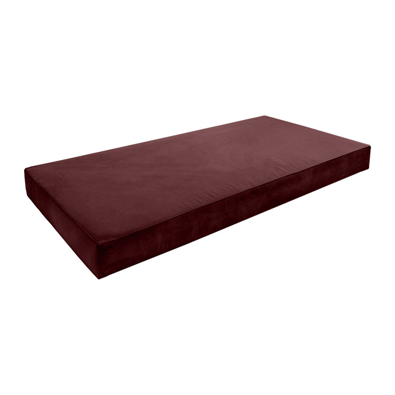 Model V5 - Velvet Indoor Daybed Mattress Bolster Pillows and Covers |Complete Set|