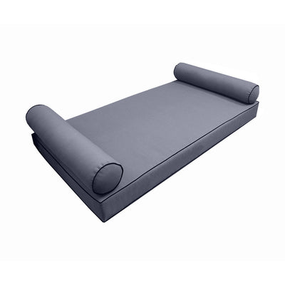 Model-5 Twin-XL Size (80" x 39" x 6") Outdoor Daybed Mattress Bolster Backrest Cushion Pillow |COVERS ONLY|