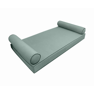 Model-5 Queen Size (80" x 60" x 6") Outdoor Daybed Mattress Bolster Backrest Cushion Pillow |COVERS ONLY|