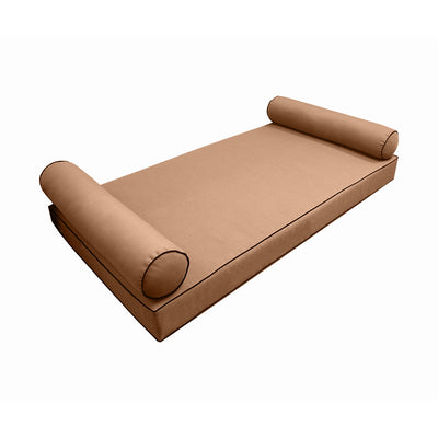 Model-5 Queen Size (80" x 60" x 6") Outdoor Daybed Mattress Bolster Backrest Cushion Pillow |COVERS ONLY|