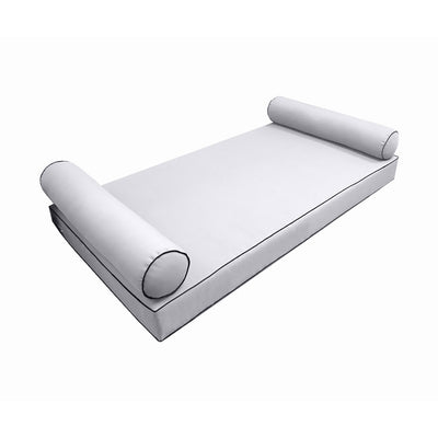 Model-5 Queen Size (80" x 60" x 6") Outdoor Daybed Mattress Bolster Backrest Cushion Pillow |COVERS ONLY|