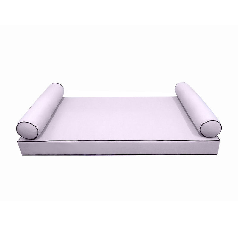 Model-5 Queen Size (80" x 60" x 6") Outdoor Daybed Mattress Bolster Backrest Cushion Pillow |COVERS ONLY|