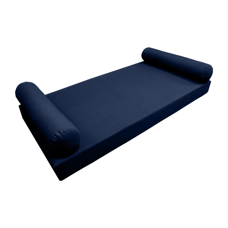 Model-5 Queen Size (80" x 60" x 6") Outdoor Daybed Mattress Bolster Backrest Cushion Pillow |COVERS ONLY|