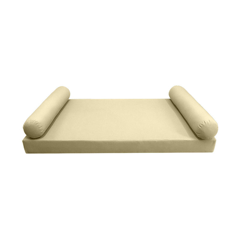 Model-5 Queen Size (80" x 60" x 6") Outdoor Daybed Mattress Bolster Backrest Cushion Pillow |COVERS ONLY|