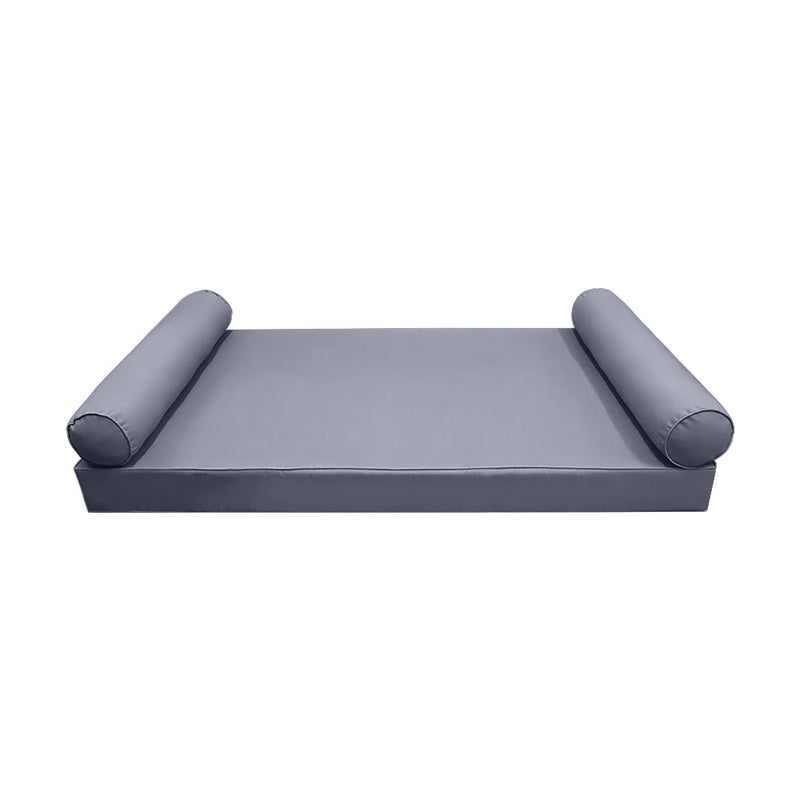 Model-5 Queen Size (80" x 60" x 6") Outdoor Daybed Mattress Bolster Backrest Cushion Pillow |COVERS ONLY|