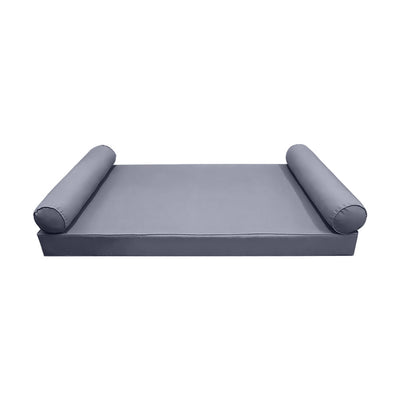 Model-5 Twin-XL Size (80" x 39" x 6") Outdoor Daybed Mattress Bolster Backrest Cushion Pillow |COVERS ONLY|