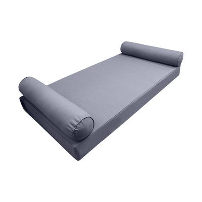 Model-5 Twin-XL Size (80" x 39" x 6") Outdoor Daybed Mattress Bolster Backrest Cushion Pillow |COVERS ONLY|