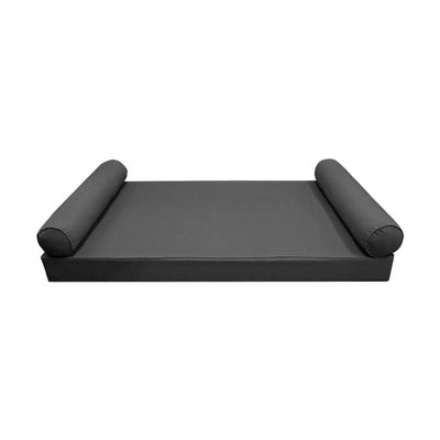 Model-5 Twin-XL Size (80" x 39" x 6") Outdoor Daybed Mattress Bolster Backrest Cushion Pillow |COVERS ONLY|