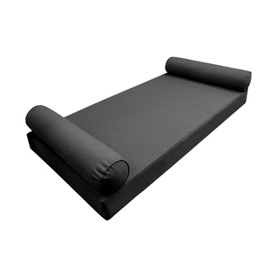 Model-5 Queen Size (80" x 60" x 6") Outdoor Daybed Mattress Bolster Backrest Cushion Pillow |COVERS ONLY|