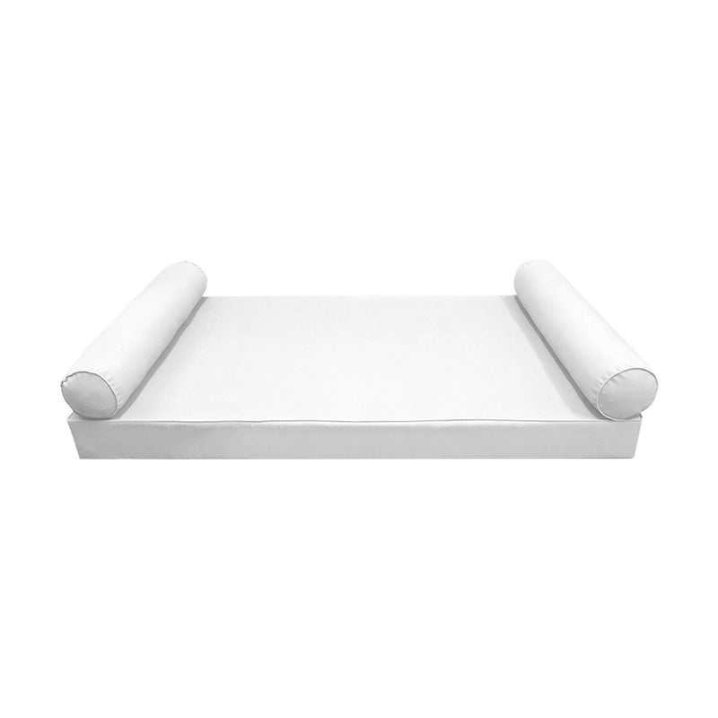 Model-5 Queen Size (80" x 60" x 6") Outdoor Daybed Mattress Bolster Backrest Cushion Pillow |COVERS ONLY|