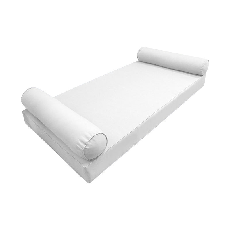 Model-5 Queen Size (80" x 60" x 6") Outdoor Daybed Mattress Bolster Backrest Cushion Pillow |COVERS ONLY|