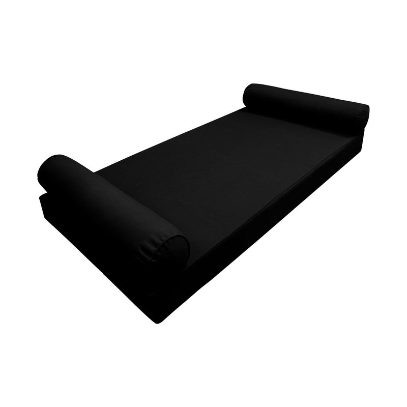 Model-5 Queen Size (80" x 60" x 6") Outdoor Daybed Mattress Bolster Backrest Cushion Pillow |COVERS ONLY|