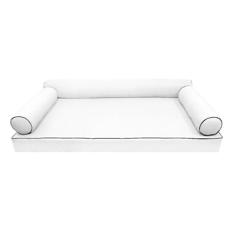 Model-6 Twin Size (75" x 39" x 6") Outdoor Daybed Mattress Bolster Backrest Cushion Pillow |COVERS ONLY|