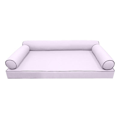 Model-6 Twin Size (75" x 39" x 6") Outdoor Daybed Mattress Bolster Backrest Cushion Pillow |COVERS ONLY|