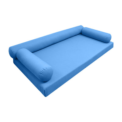 Model-6 Twin Size (75" x 39" x 6") Outdoor Daybed Mattress Bolster Backrest Cushion Pillow |COVERS ONLY|