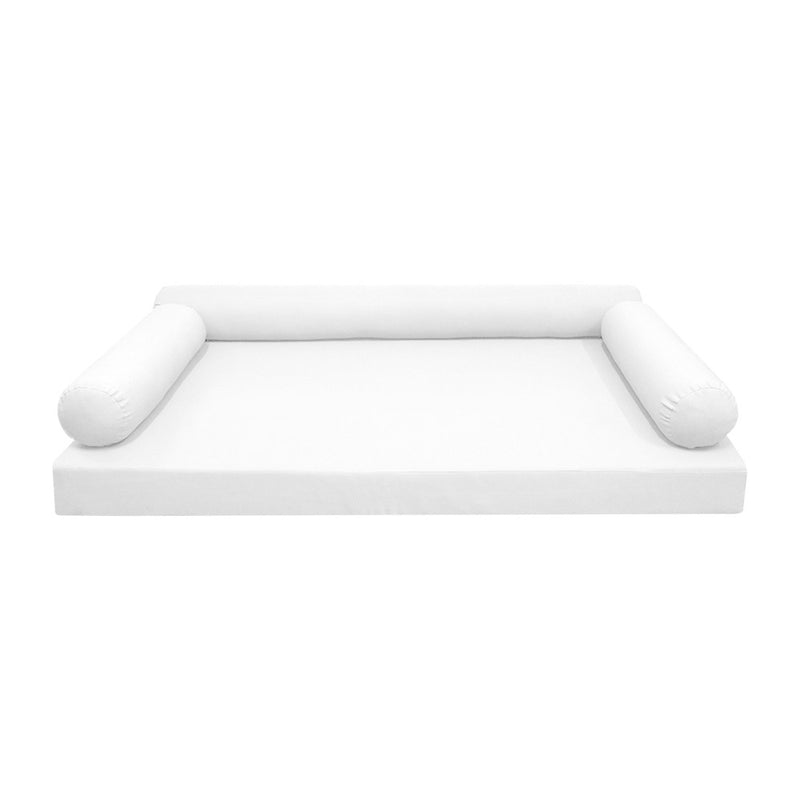 Model-6 Twin Size (75" x 39" x 6") Outdoor Daybed Mattress Bolster Backrest Cushion Pillow |COVERS ONLY|